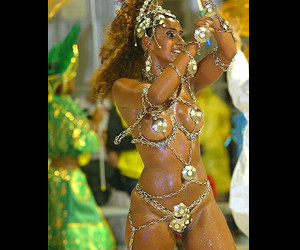 Brazil carnival hot girls & women at samba parade, Rio