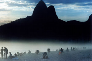 Ipanema beach , sunset at beach, Rio de Janeiro, Brazil